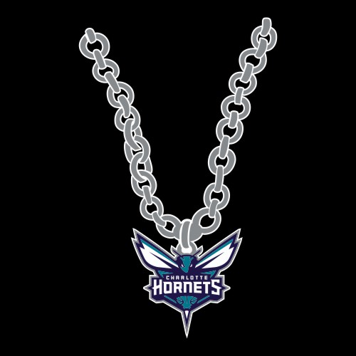 Charlotte Hornets Necklace logo vinyl decal